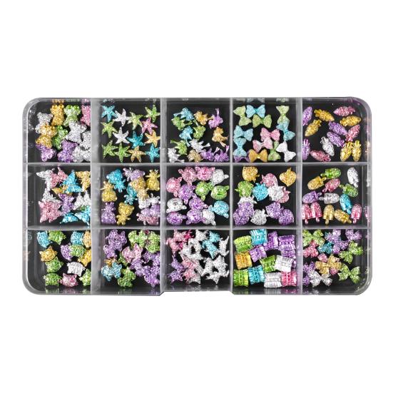 1 Set 3D Nail Art Charm Assorted Mini Acrylic Nail Design Jewelry Resin Charm DIY Crafts Nail Decoration Accessories