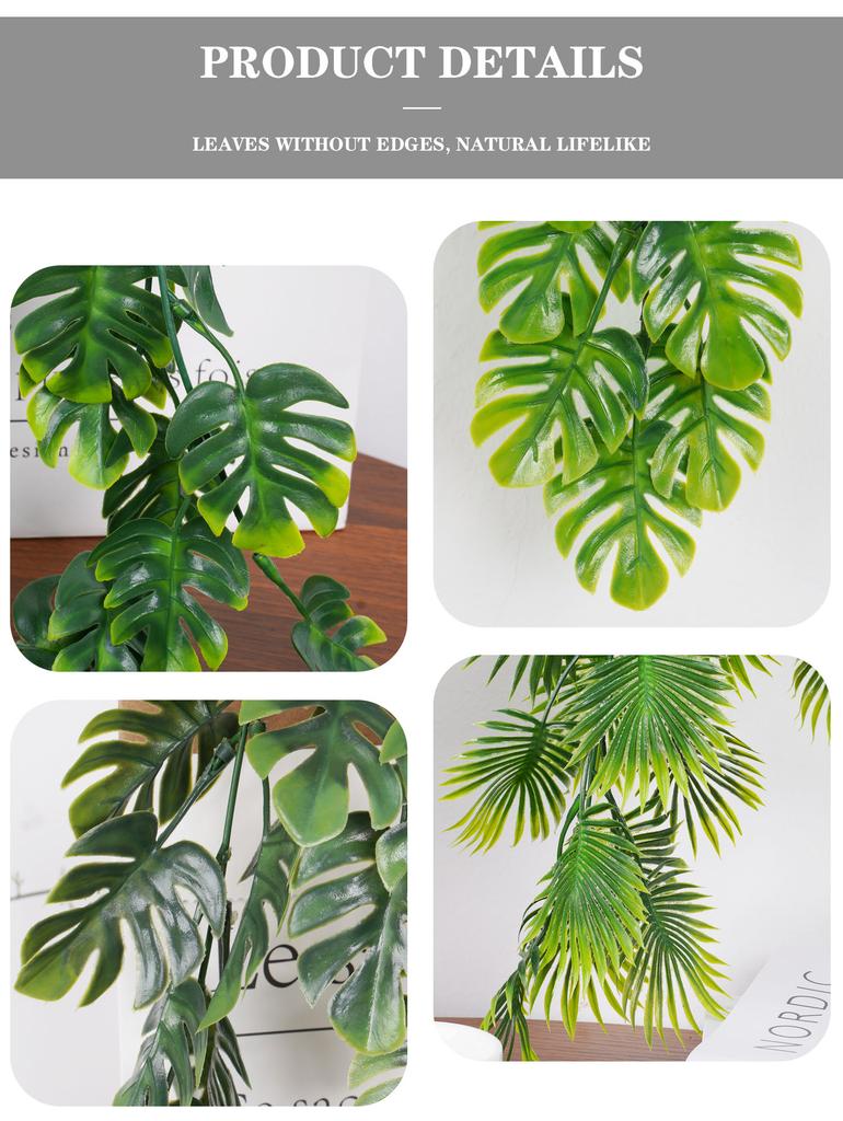 79см Искусственные Зеленые Растения Подвесные Листья Плюща Редис Морские Водоросли Виноград Поддельные Цветы Лиана Дом Сад Стена Вечеринка Украшение