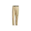X National Geographic Twill Solid Color Letter Print Cuffed Outdoor Sports Pants Men Pants Light-Khaki IC1999