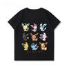 Summer New Pikachu Print Children's Pure Cotton T-Shirt, Boys and Girls, Comfortable and Breathable Children's T-Shirt
