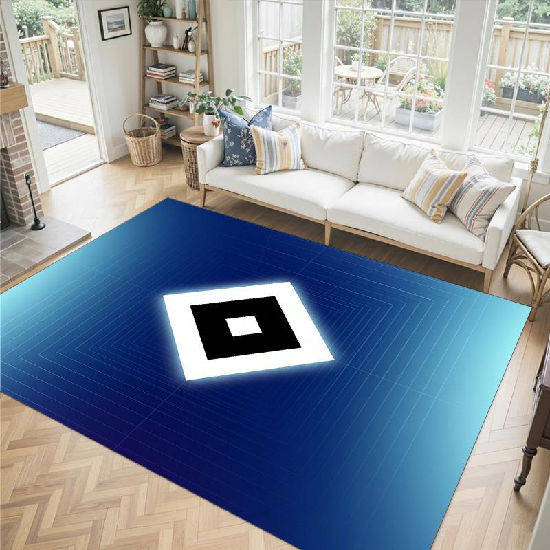 Hamburger SV Football Design Crystal Velvet Carpet Cozy Non?Slip Printed Rug For Bedroom Living Room Entrance