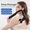 Portable Long-Handle Handheld Deep Tissue Massager Fascia Gun with Adjustable Speed Percussion for Body Neck Back Leg