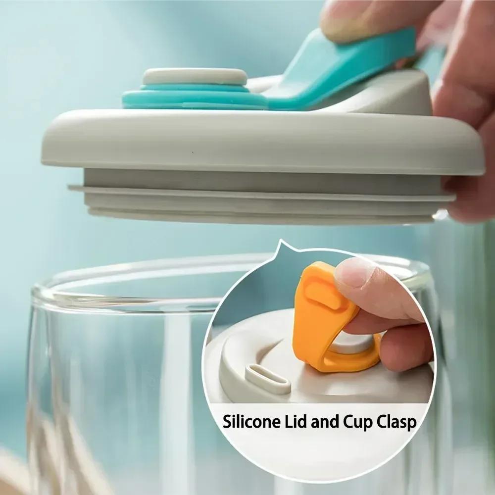 Кофейная чашка Tiki Lovely Cups Кофейная посуда Чайная посуда Стеклянная посуда с двойными стенками Стеклянная кружка Портативная посуда для питья Посуда для кухни и столовой