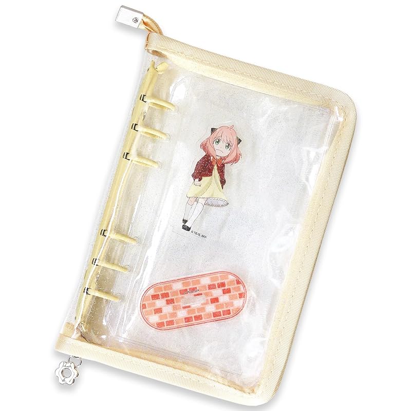 Happy Mono Axta Case Acsta Storage File Acrylic Stand Oshikatsu Goods Oshikatsu Carry Otakatsu Goods A5 A6 Binder 6 Holes (A6 Light Yellow)