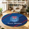 Round Rug Custom NameNSW Blues logo Pattern Non Slip Carpet Home Floor Decor