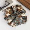 Printed Scrunchies Elastic Hair Bands Women Girls Vintage Hair Rope Ties Headbands Hair Accessories Ponytail Holder Rubber Bands