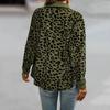 Женская тонкая рубашка на весну и осень, пальто с лацканами и длинными рукавами, однобортный леопардовый лоскутный цвет, свободная куртка, верхняя одежда