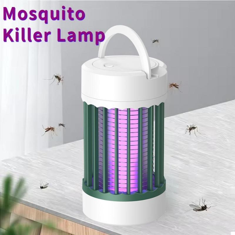 Портативная электрическая лампа от комаров USB перезаряжаемая УФ-лампа для уничтожения насекомых в помещении и на открытом воздухе для кемпинга или дома с ночником