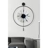Medium Size - Luxry With Smoked Glass Luxry E X C L U S I V E - Black Metal Wall Clock