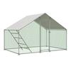 With Ladder: Chicken Coop 3x2m incl. Safety Lock, Waterproof UV Cover & Reinforced 1mm Tubes. Ideal for Chickens, Pigeons, Ducks.