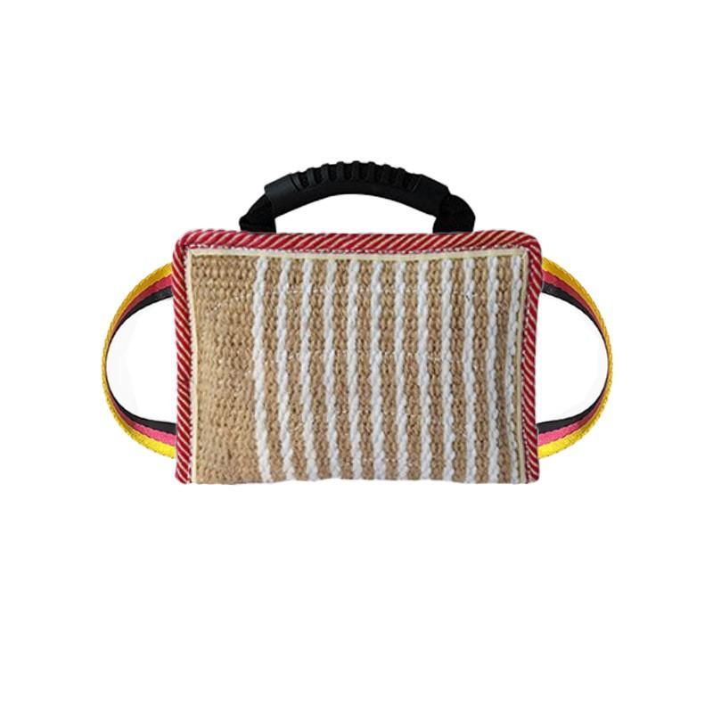 Durable Hemp Bite Toy Dog Training - Interactive Chew Pillow With Reinforced Edges Aggressive Biting Practice