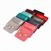 Double-sided Velvet Jewelry Bag Flip Earring Necklace Square Storage Socket Gift Packaging Bag Jewelry Packaging Display Pouches
