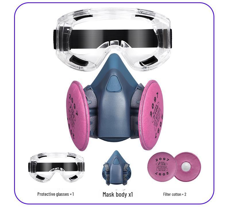 Силиконовый противогаз для защиты от покраски, пестицидов, химикатов и пожаров