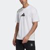 adidas Футболки Мужские Белые С Круглым Вырезом Умеренный Прямой Крой GQ8305