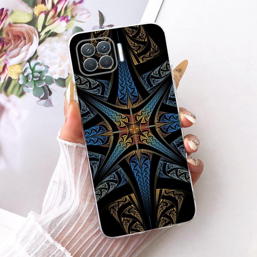Clear For Oppo F17 Pro Case CPH2119 Cute Cat Fashion Butterfly Funny Painted Bumper Cover For Oppo F17 Pro Casing