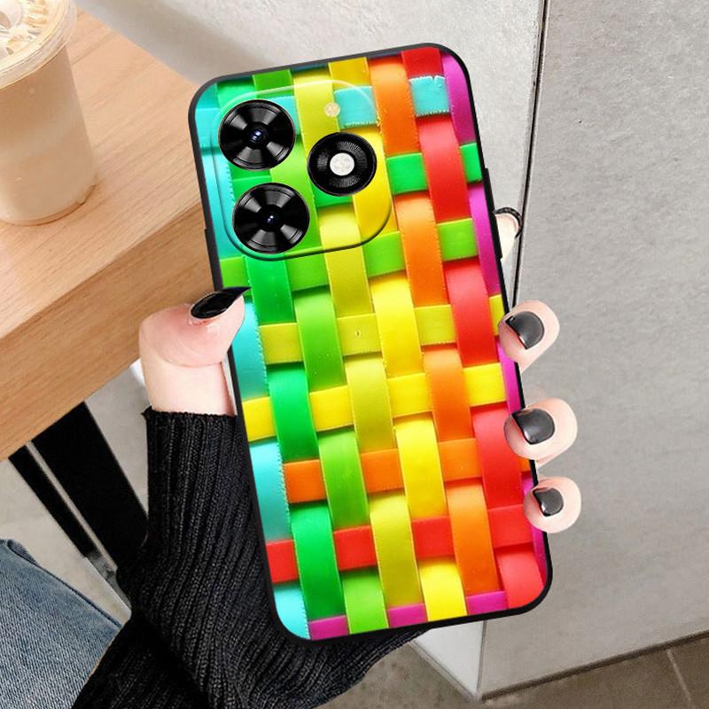 Чехол для Infinix Hot 40 Pro 40i Черный Мягкий Силикон ТПУ Защитный Чехол для Телефона Для Infinix Hot 40i Fundas Оболочка Hot40 Pro Coque
