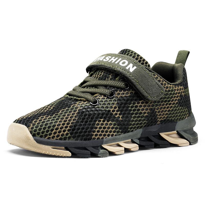 Children's military training shoes, boys' summer camp shoes, camouflage shoes for boys, spring/summer training shoes, athletic shoes for older