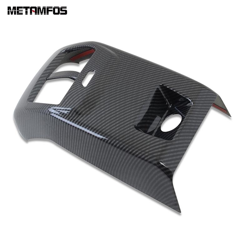 For Ford Focus - 2024 Carbon Fiber Rear Seat Air Condition Vent Outlet Cover Trim Frame Accessories Car Styling