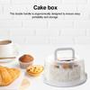 Cake Box Plastic Cake Carrier with Secure Locking Buckles Food Packaging Box for Pies Cookies Cupcake