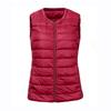Women's Ultra Light Down Vest Lightweight Waistcoat Female Windproof Warm White Duck Down Sleeveless Down Jacket Coat