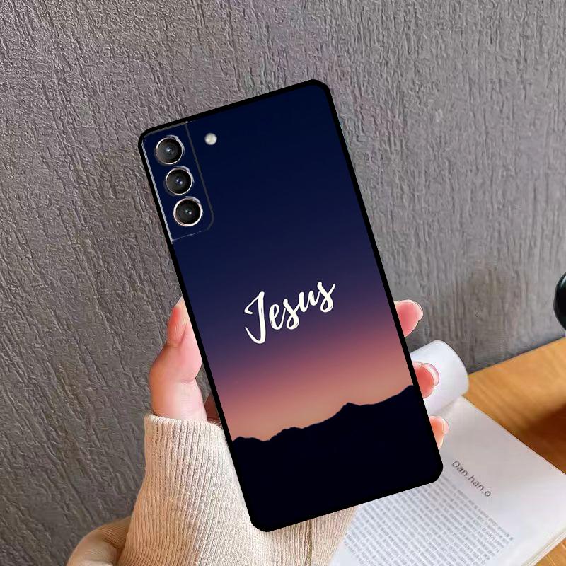 Стих из Христианской Библии Чехол для телефона Иисус Для Samsung Galaxy S25 S26 Ultra S20 S21 S22 S23 S24 Plus S10 S25 FE Задняя крышка