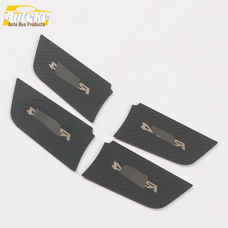 2020 RAV4 Interior Door Handle Anti-Scratch Decorative Panel Sticker Set