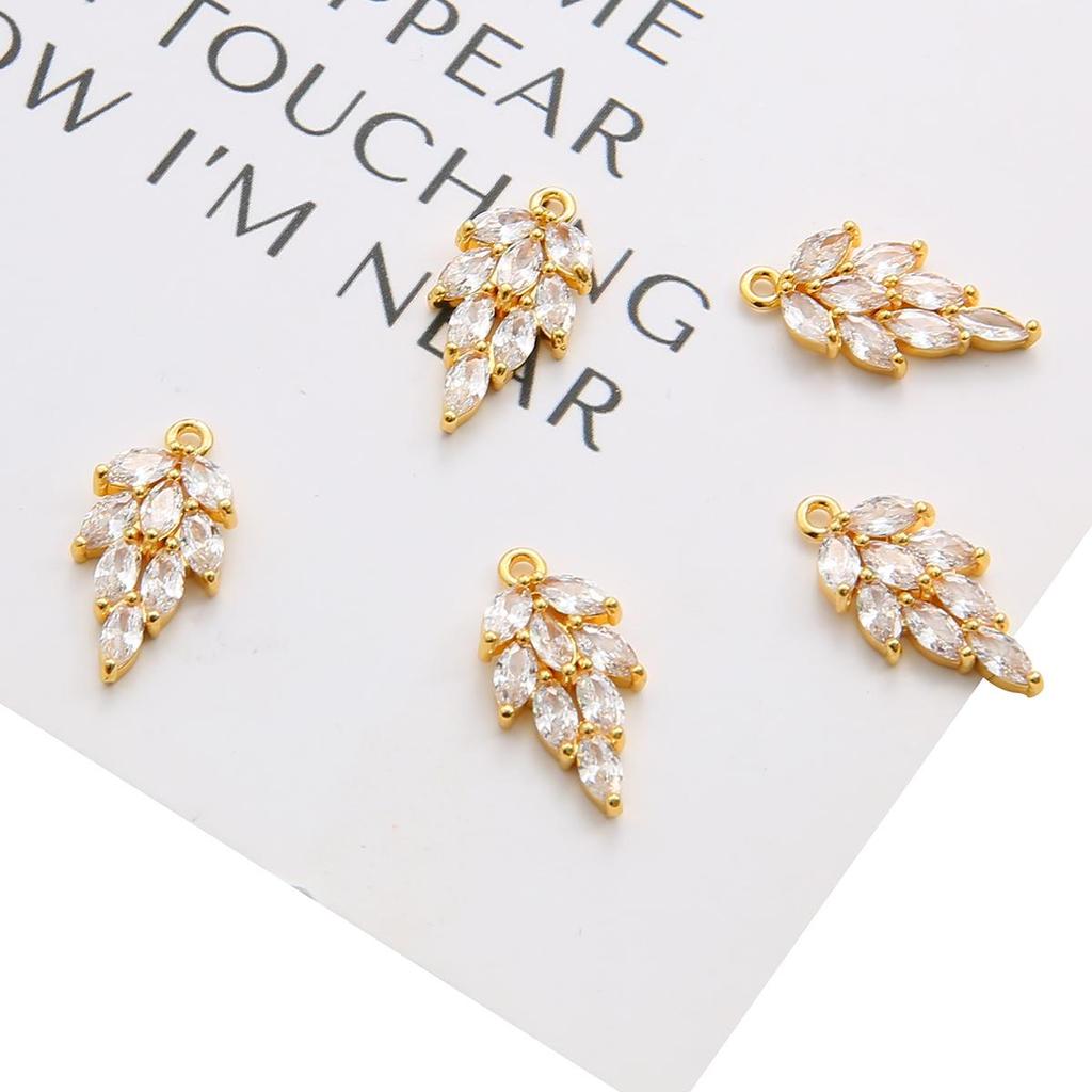 Медный лист Часы Циркон Шарм Подвеска для DIY Браслет Ожерелье Аксессуары