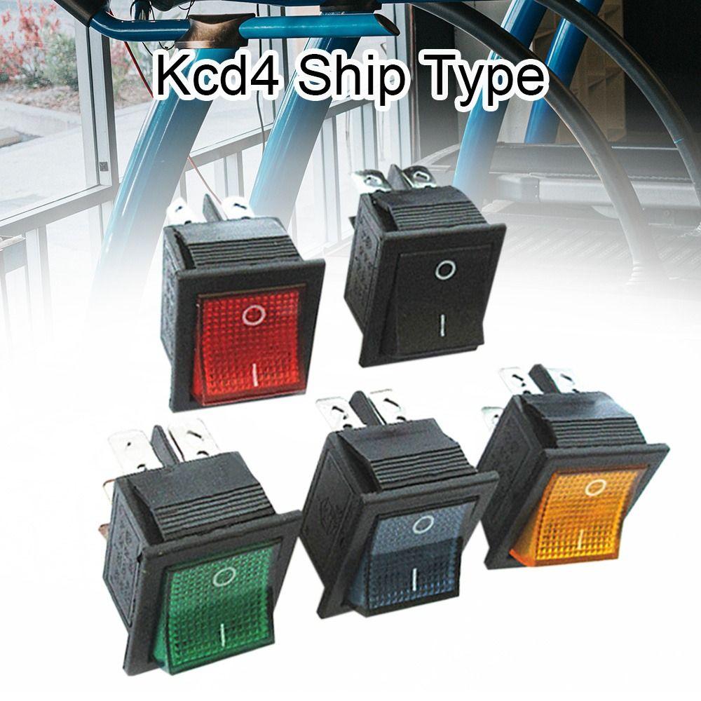 Сделай сам с подсветкой 2-скоростные 4-контактные кнопки питания/сброса Kcd4 тумблеры корабельного типа
