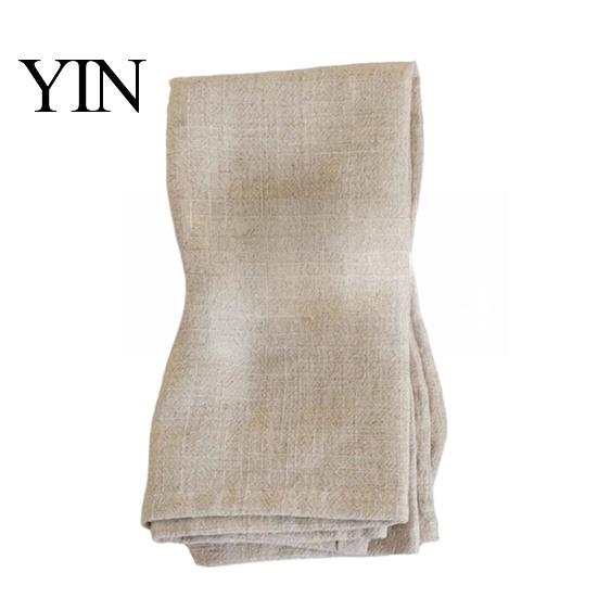 Dining Table Napkin Bohemian Linen Napkin, Rustic Machine Washable Fabric 16 Inch Farmhouse Style for Home Wedding Bridal Shower Baby