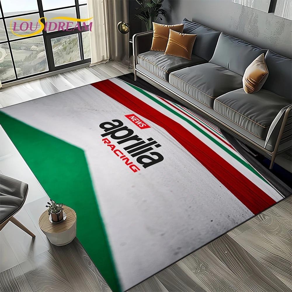 Aprilia Racing Car Logo Большой Ковер Коврик для Дома Гостиной Спальни Дивана Прихожей Декор Ковер для Детской Зоны Нескользящий Коврик для Пола