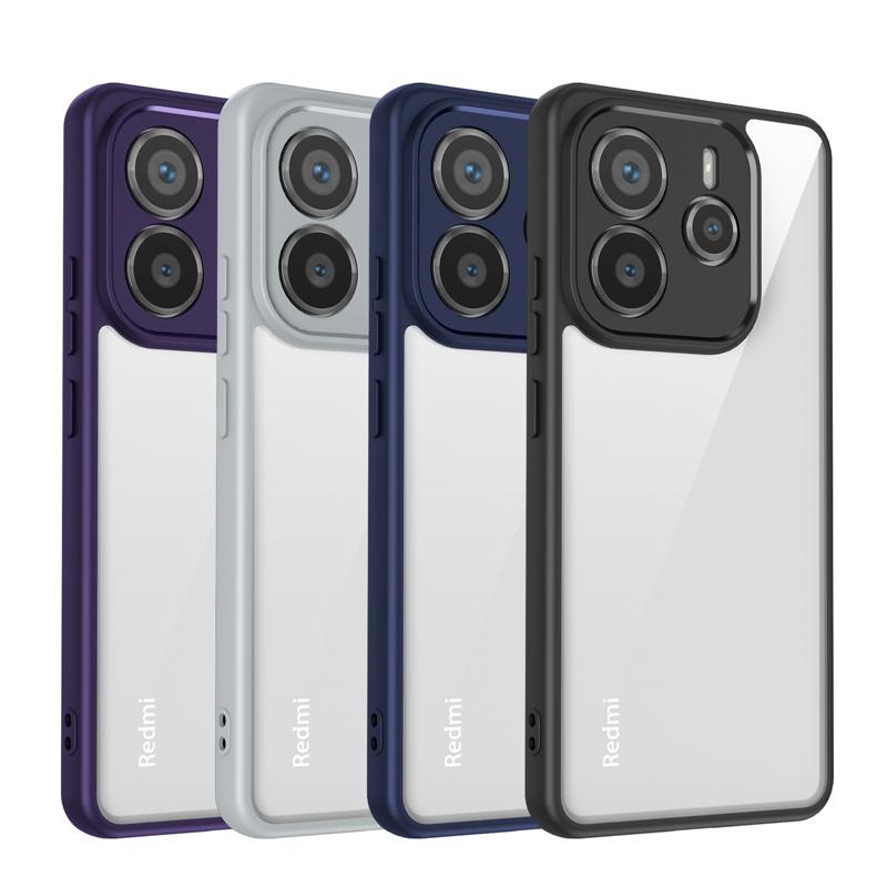 Высококачественный прозрачный акриловый чехол для задней панели Xiaomi Redmi iPhone Samsung для Redmi Note 14 13 Pro 12 11 10 14C 13C 12C A4 A3 A2 чехол из силикона TPU