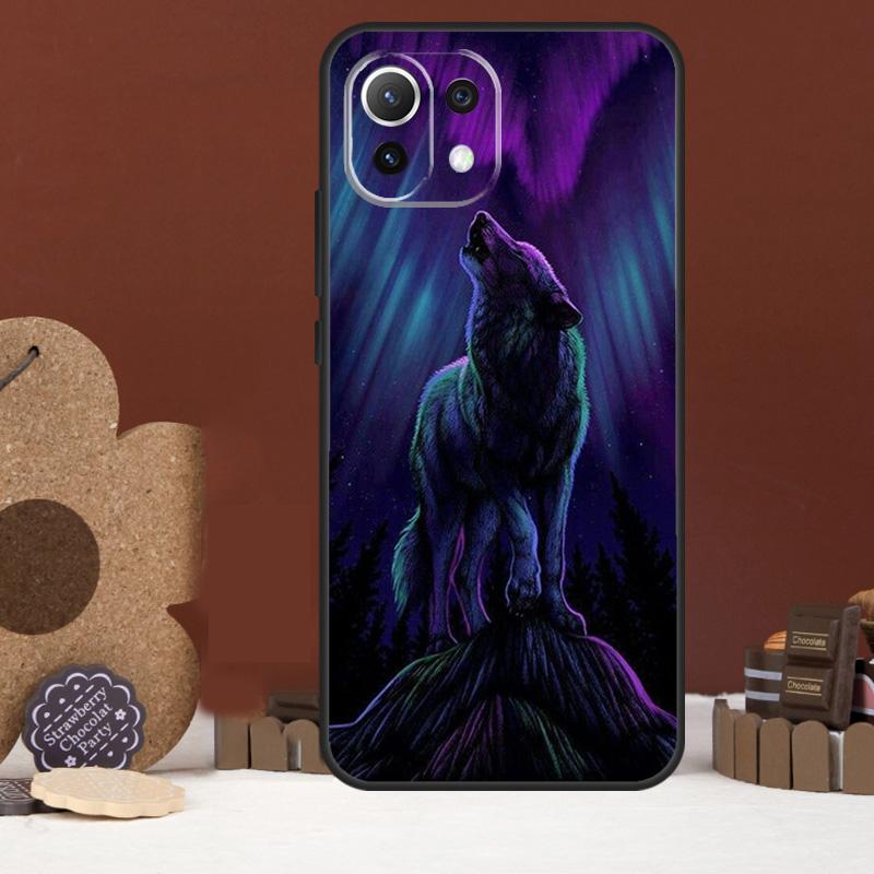 Волк искусство черный Чехол Для Xiaomi 17 Pro Max 14 15 Ultra 15T 13T 14T POCO F8 Ultra F7 F5 F6 X5 X6 X7 Pro Чехол
