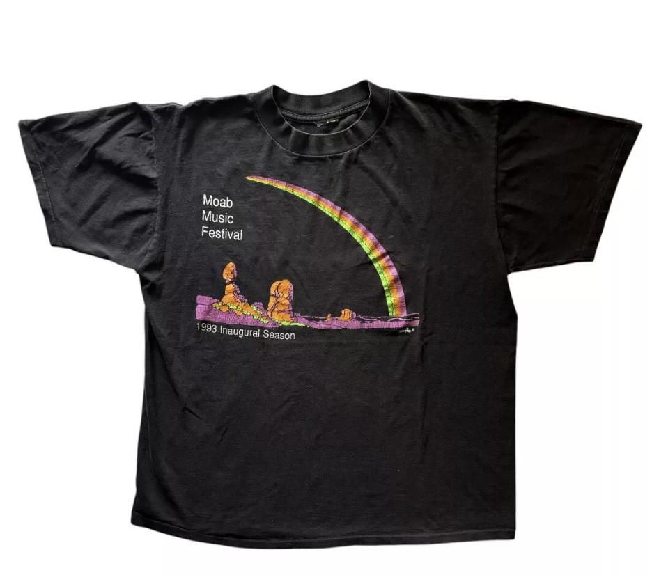Vintage 90s Moab Music Festival 1993 Inaugural Season T-shirt size S-5XL