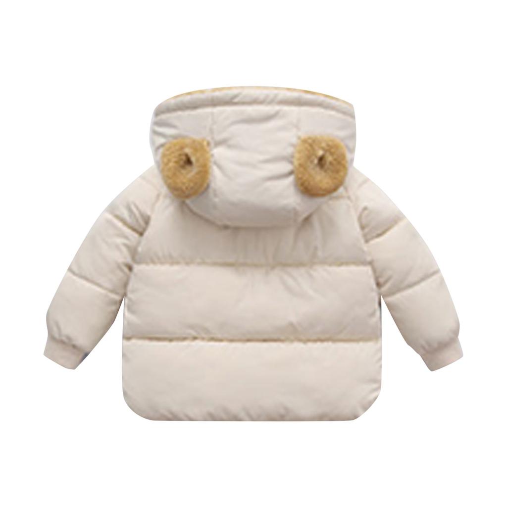 Утепленная детская куртка с капюшоном и детский пуховик среднего размера