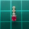 [New] K18 Ruby/Diamond OV Pendant Top [f1-4]