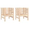 VidaXL Lot de 2 Chaises de Jardin, Sièges avec Accoudoirs et Dossier, Fauteuils de Patio Arrière-cour Pelouse Extérieur, 825128