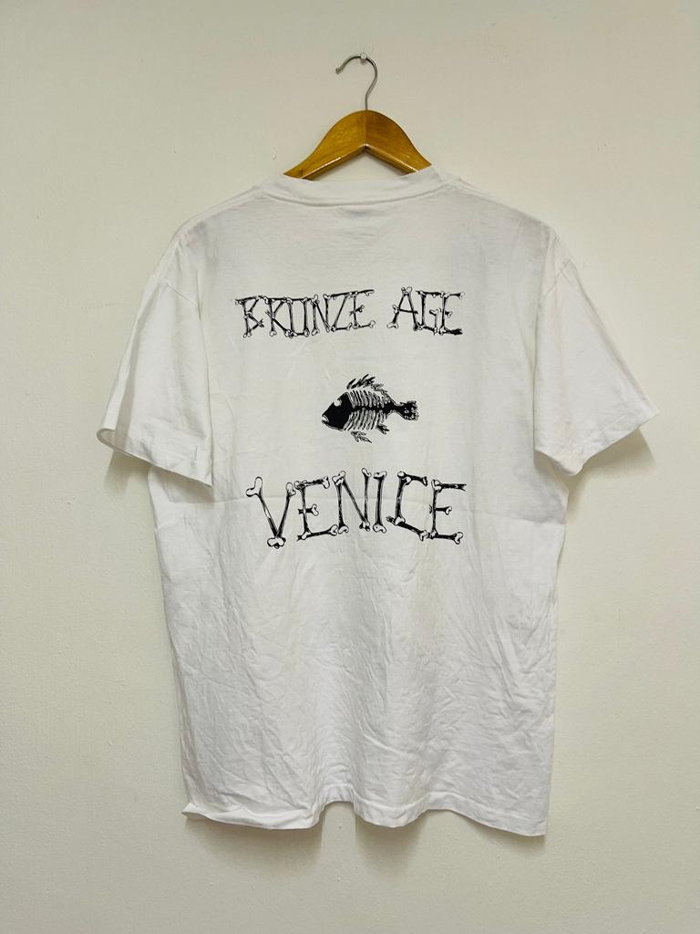 Vintage 90’s Bronze Age Venice Skateboarding T-Shirt / Skate Surf / Streetwear / White / L
