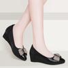 Flat Bottomed Sloping Heel Non Slip Women's Shoes for Spring and Summer, Shallow Mouth Casual Bow, Women's Single Shoes, Women's Shoes