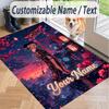 Custom Text Betty Boop Pattern Floor Rug Soft Indoor Carpet Mat Living Room Bedroom