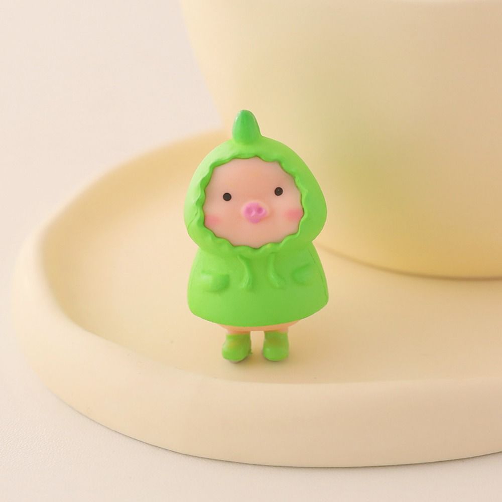 Миниатюры животных мультфильм Свинья украшение автомобиля Свинья украшение центральной консоли автомобиля предметы интерьера автомобиля