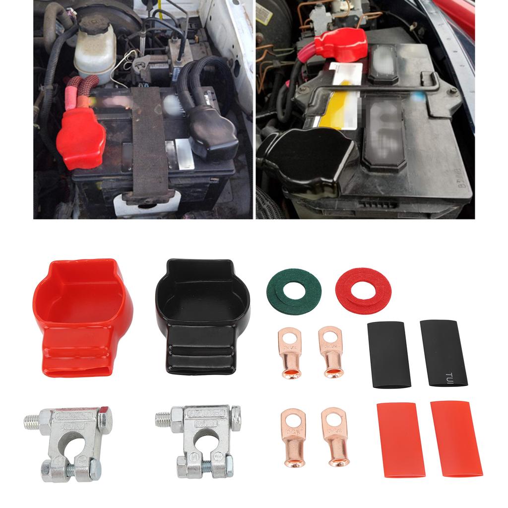 Набор крышек клемм аккумуляторной батареи от 6 В до 12 В постоянного тока, универсальная замена, подходящая для автомобиля, лодки, автофургона