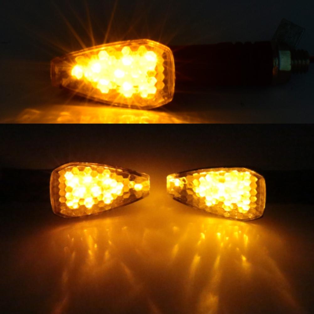 Amber Blinker Light Turn Signal Lamp 12V Voltage Compact Design Enhanced Visibility Compact Motorcycle Turn Signals Amber Light