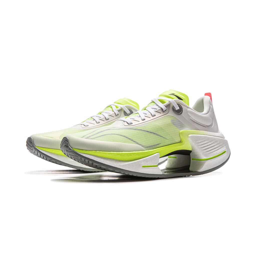 Li Ning Absolute Shadow 3 Основные технологии Профессиональные тренировочные кроссовки для скорости Унисекс Кроссовки Белый Желтый Зеленый ARRV003-24