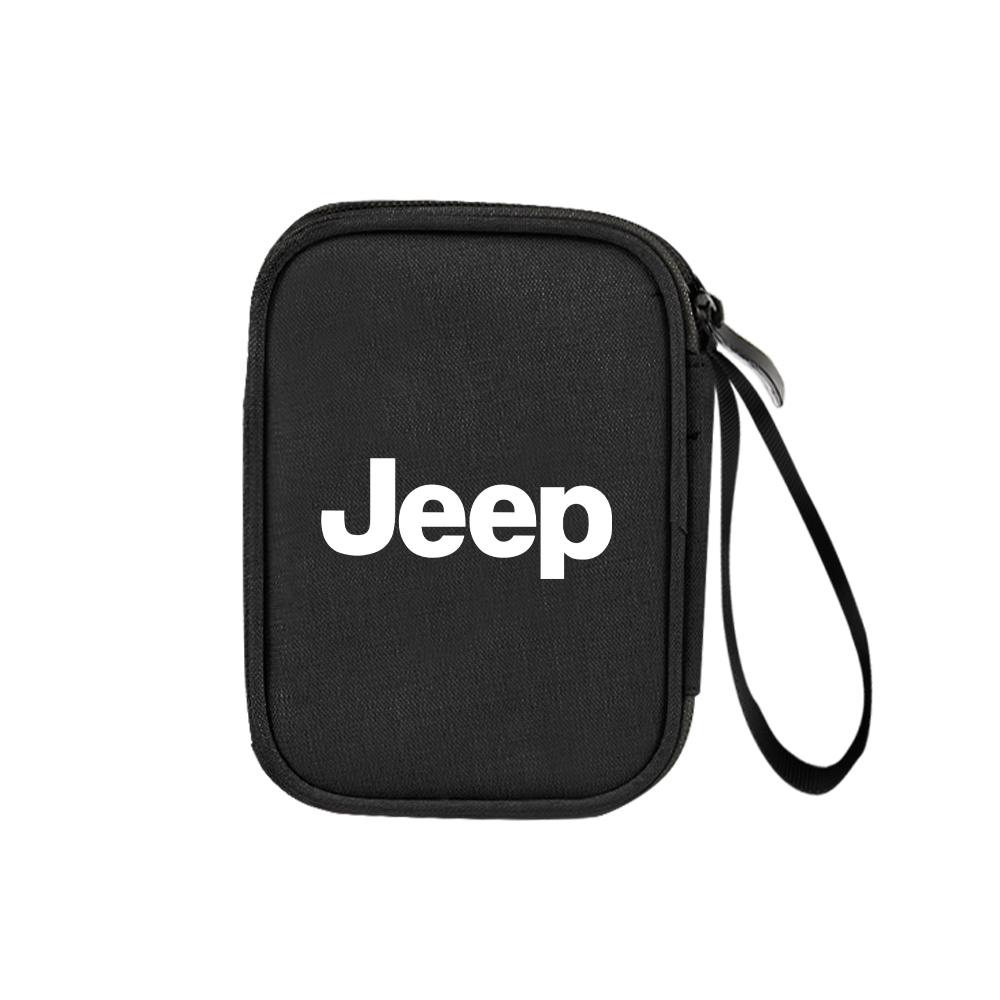 Multifunction Car Storage Bag Key Case USB Organizer Stowing Tidying Acceccories For Jeep JPB Renegade Wrangler Compass Cherokee