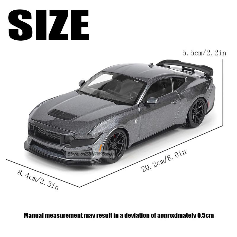 Майсто 1:24 2024 Ford Mustang Dark Horse литой автомобильный модельный ремесленный декор коллекция игрушечные инструменты подарочные модели