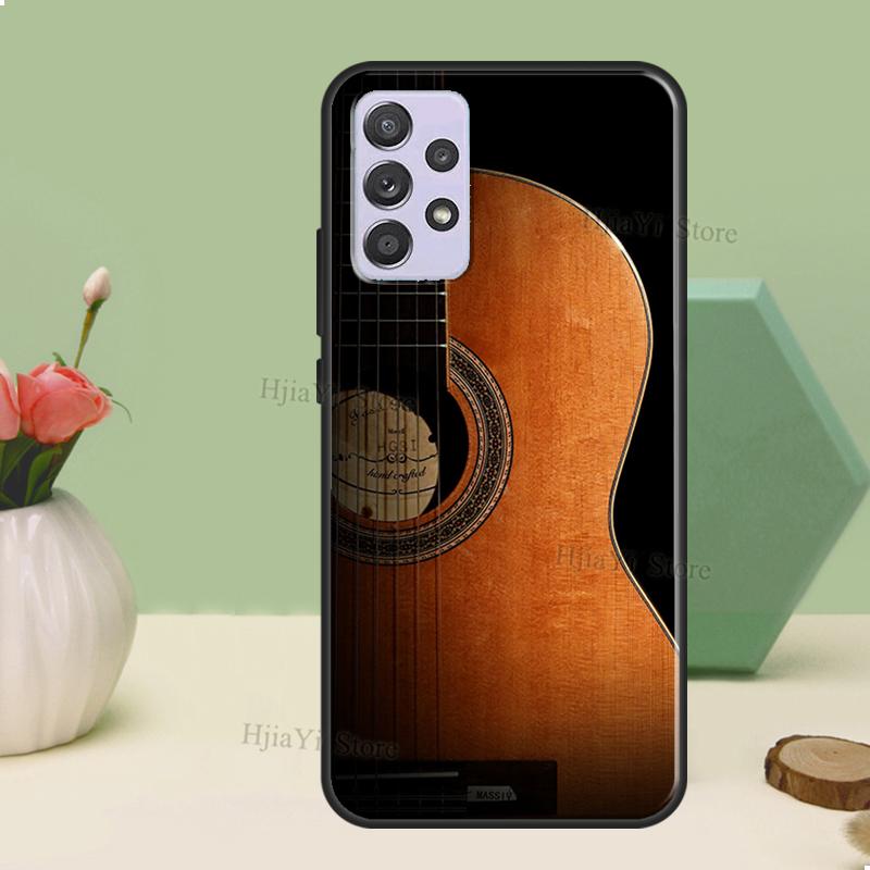 Music Guitar Case For Samsung A54 A34 A24 A14 A51 A71 A12 A22 A32 A52 A72 A73 A33 A53 A13 Back Cover