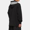 Y-3 Ss22 Solid Logo Stripes Printed Long Sleeve Hoodie Jacket Men jackets Black HG6072