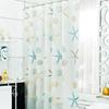 Starfish PEVA Waterproof Shower Curtain for Bathroom Partition