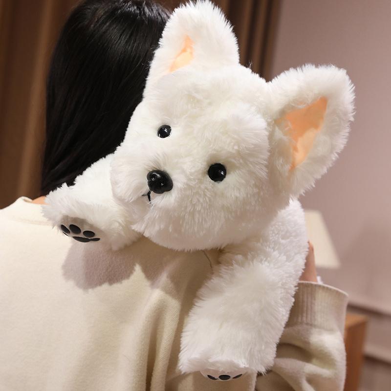 Мультяшный вест-хайленд-уайт-терьер плюшевая игрушка милая мягкая плюшевая кукла собака домашний декор подарки для друга