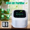220V Negative Ion Generator Air Purifier For Home Office Carbon HEPA Filter Desktop Mini Air Ionizer Compact Air Cleaner